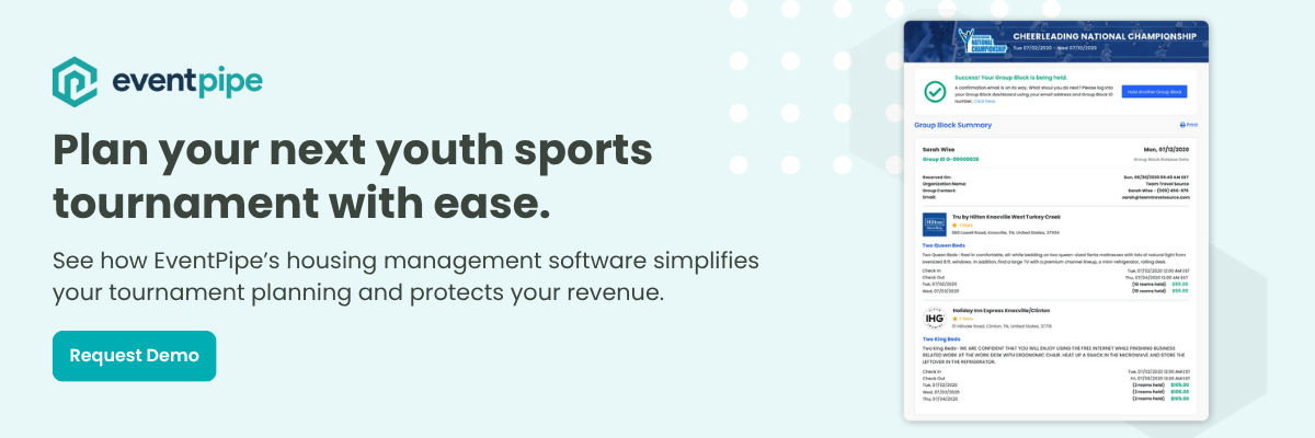 plan youth sports tournament
