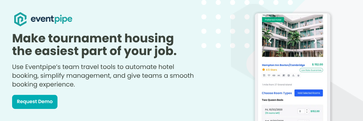 youth sports tournament housing
